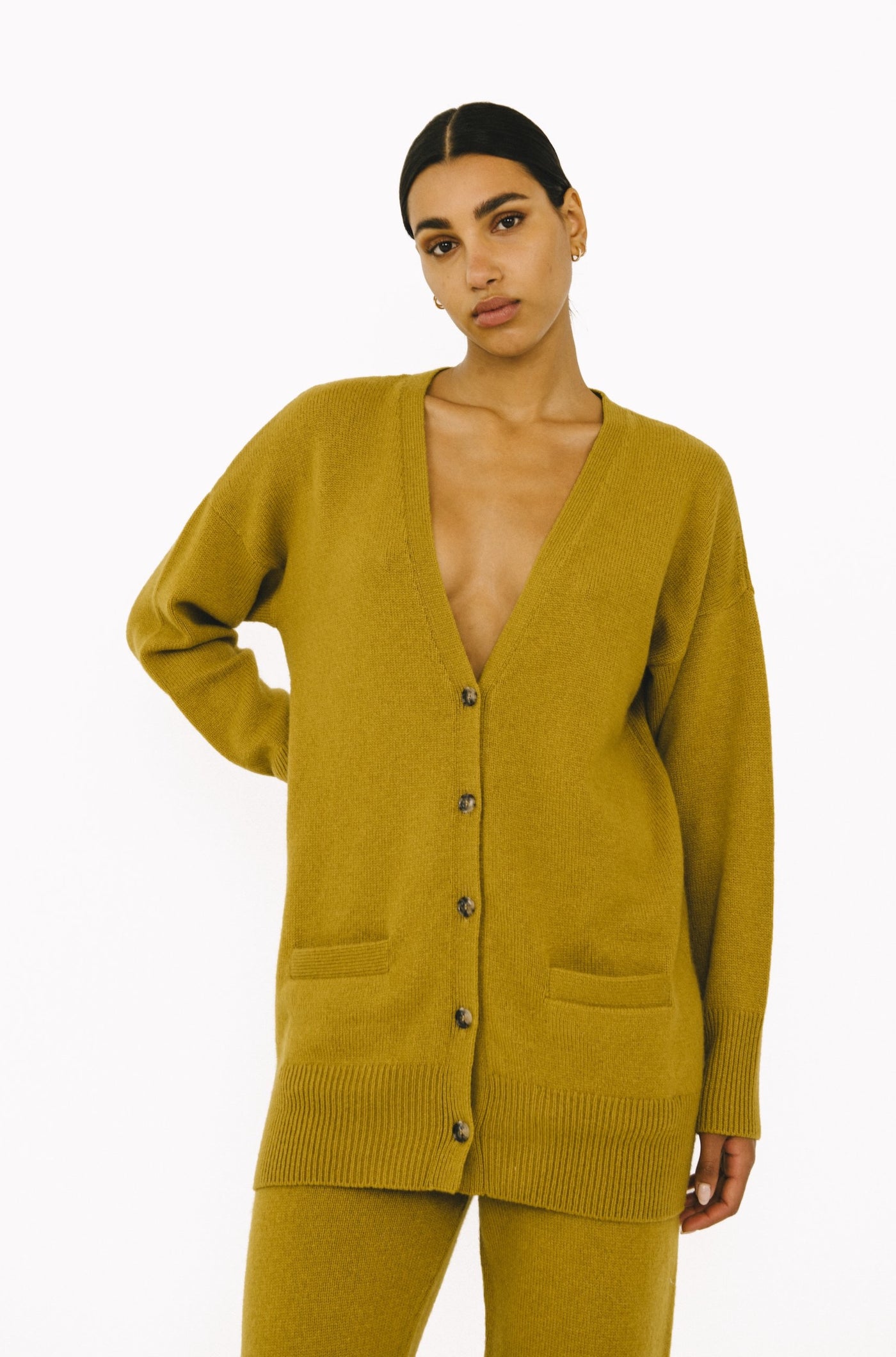Vinaigrette Cashmere Long Cardigan