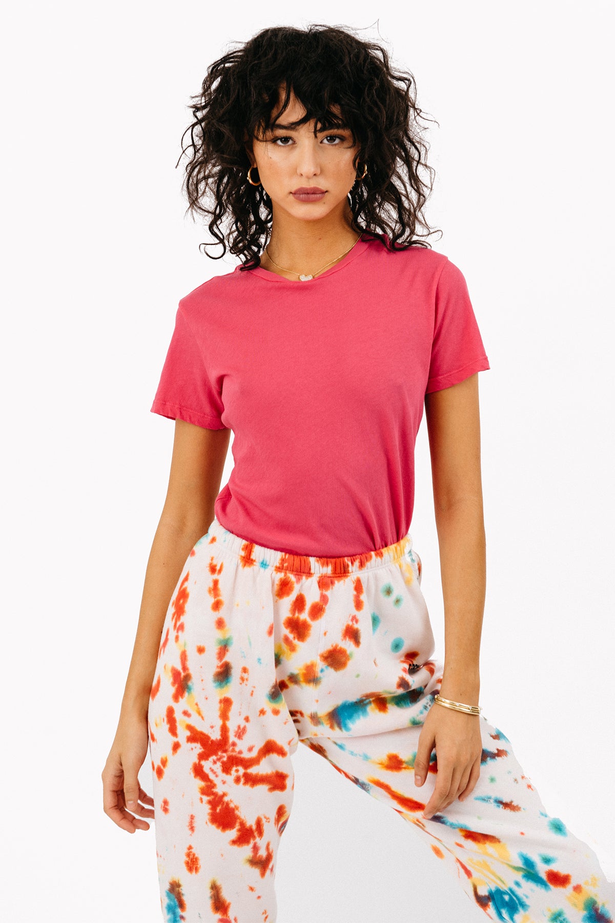 Hot Pink Cotton Baby Tee