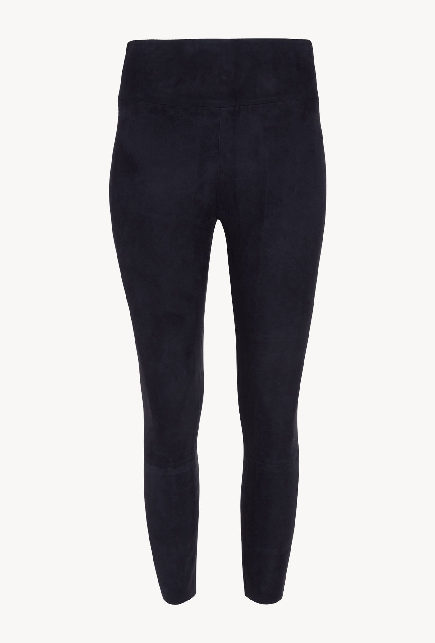 Navy Suede Crop Legging