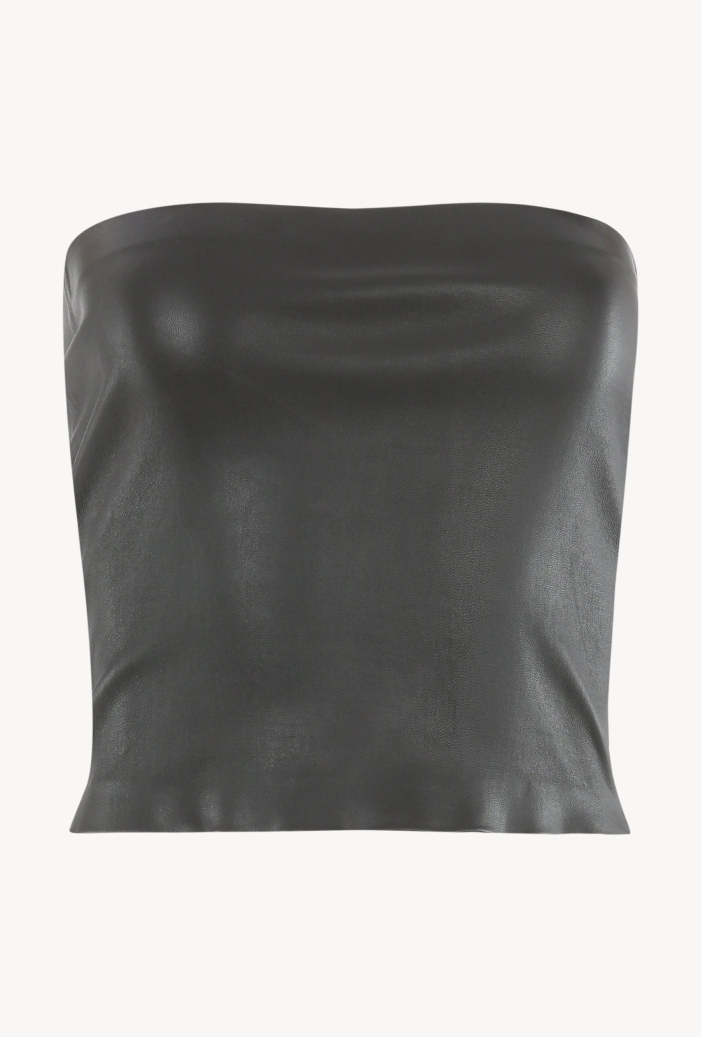 Black Leather Tube Top