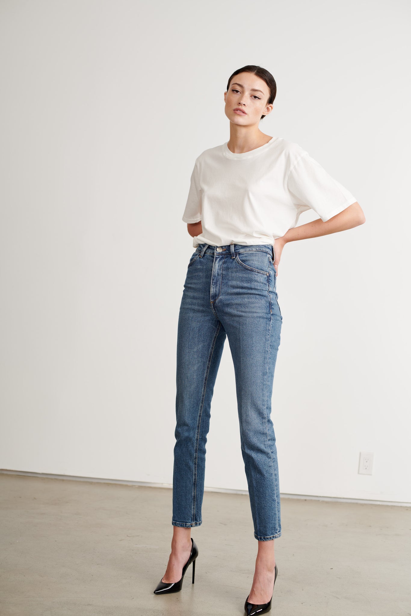 Charlotte Skinny Straight Leg Denim