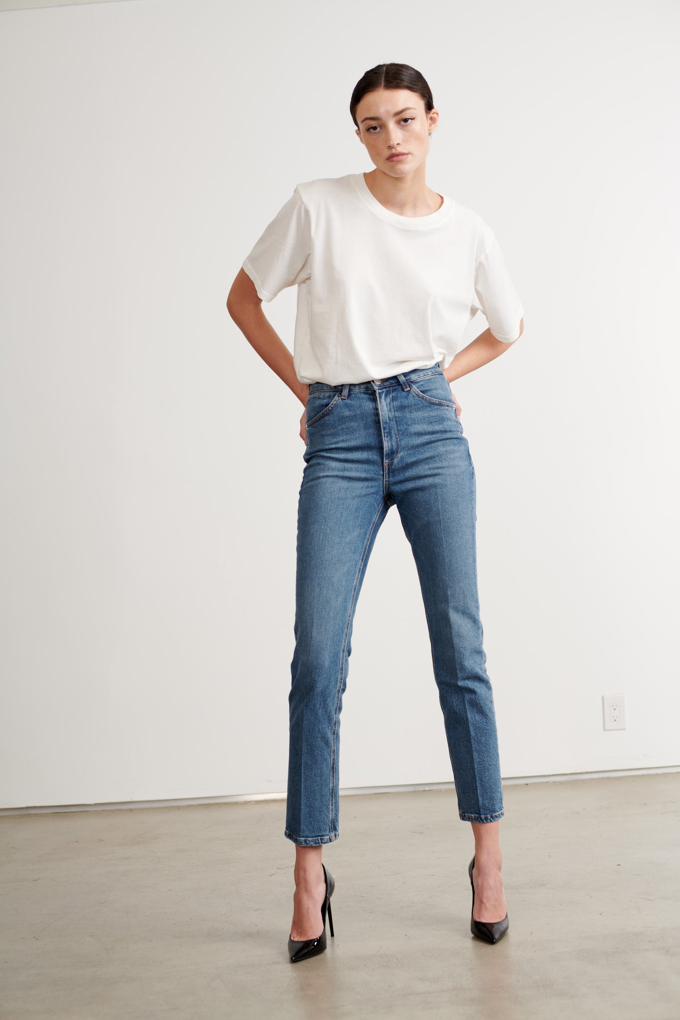 Charlotte Skinny Straight Leg Denim