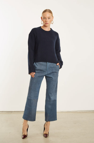 Navy Heavy Cashmere Sweater