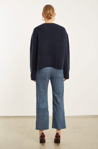 Navy Heavy Cashmere Sweater