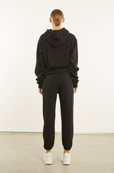 Black Fleece Heart Sweatpants
