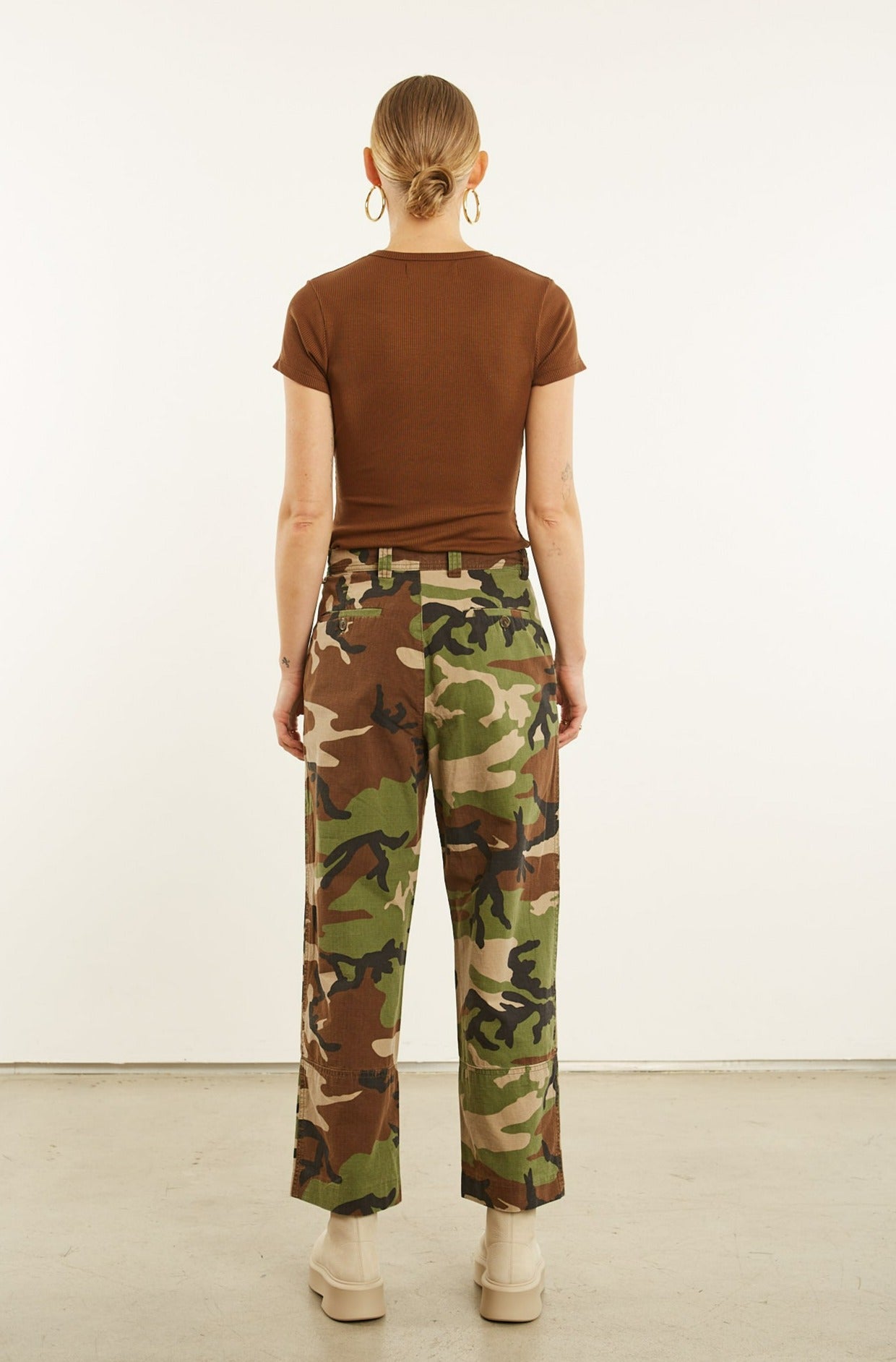 Camouflage Slash Pocket Trousers