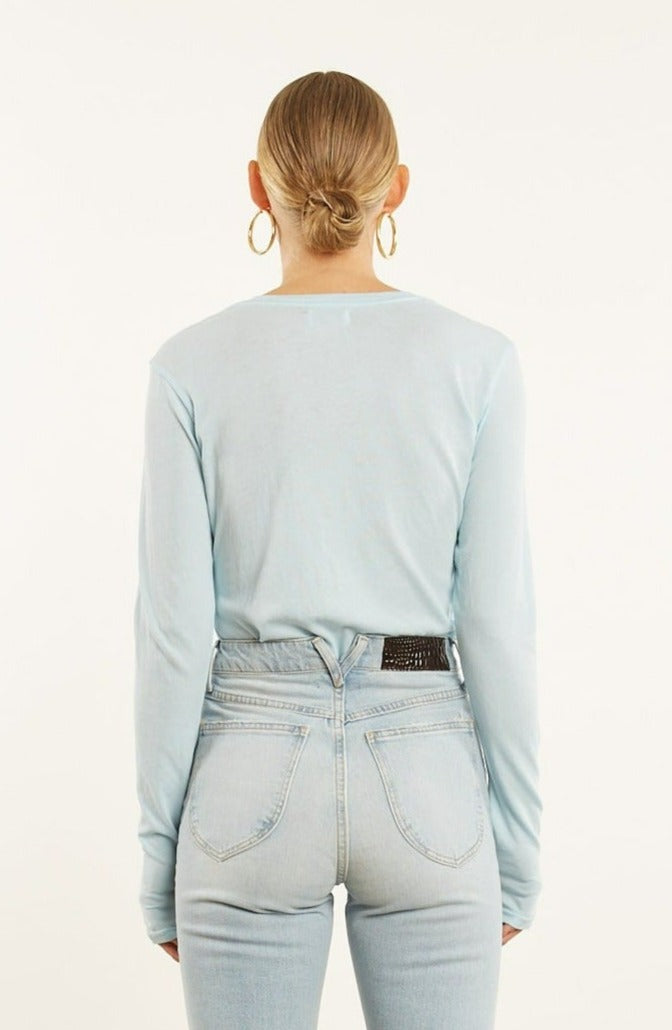 Celeste Cotton Long Sleeve Baby Tee