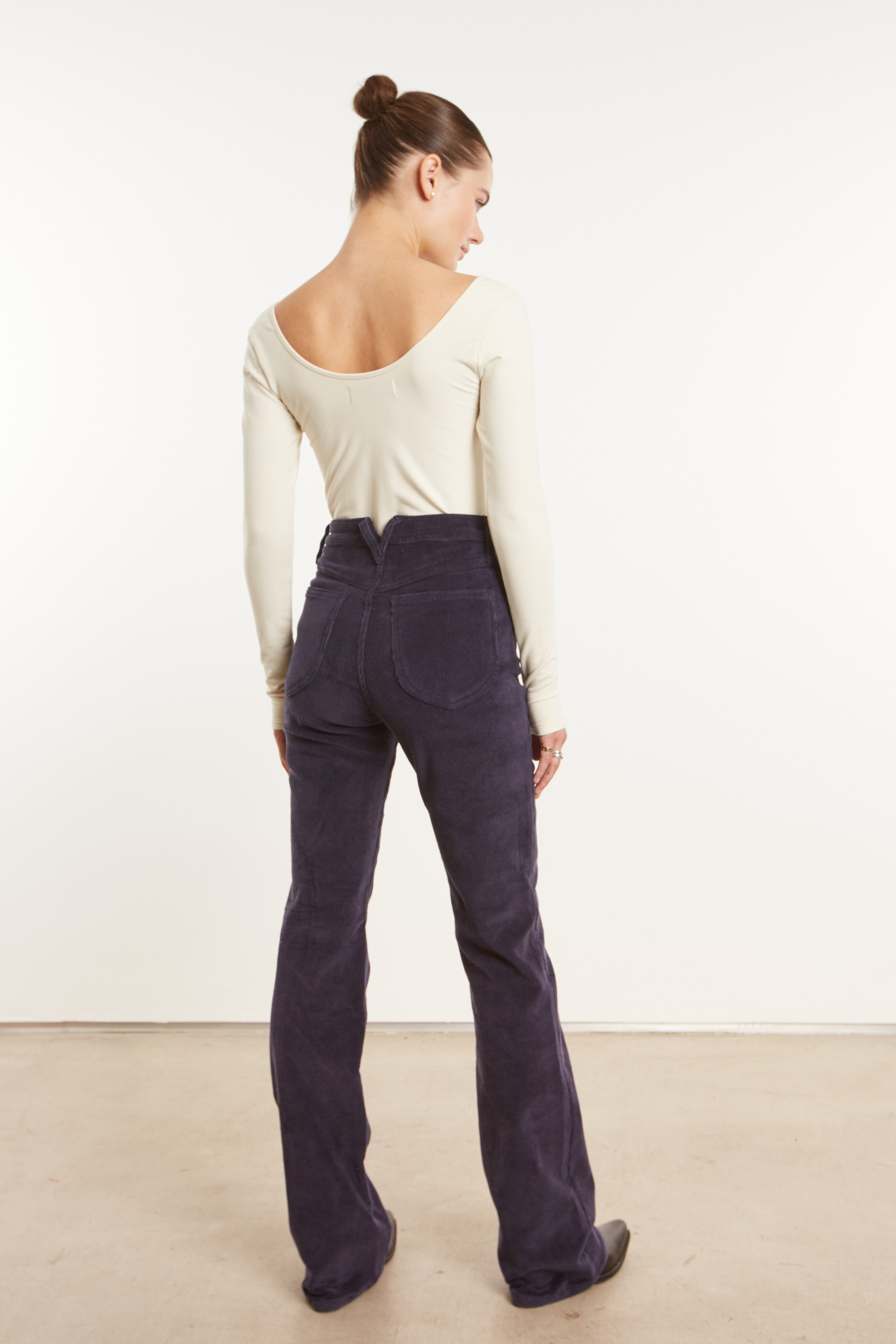 Off-White Long Sleeve Ballet Top