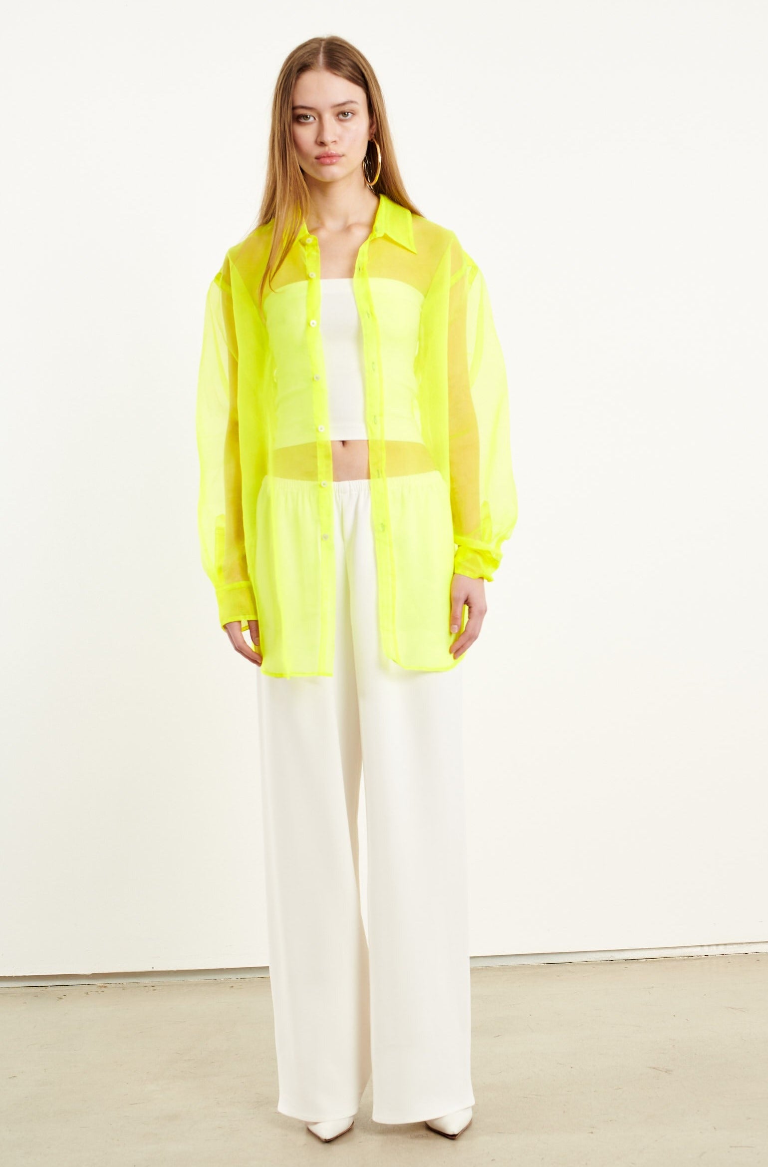 Silk Organza Oversized Shirt