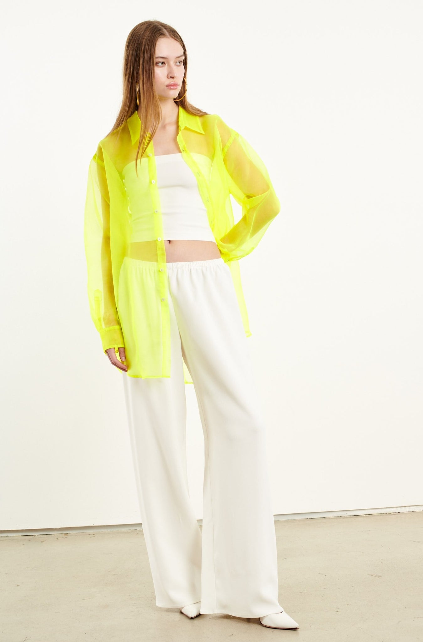 Silk Organza Oversized Shirt