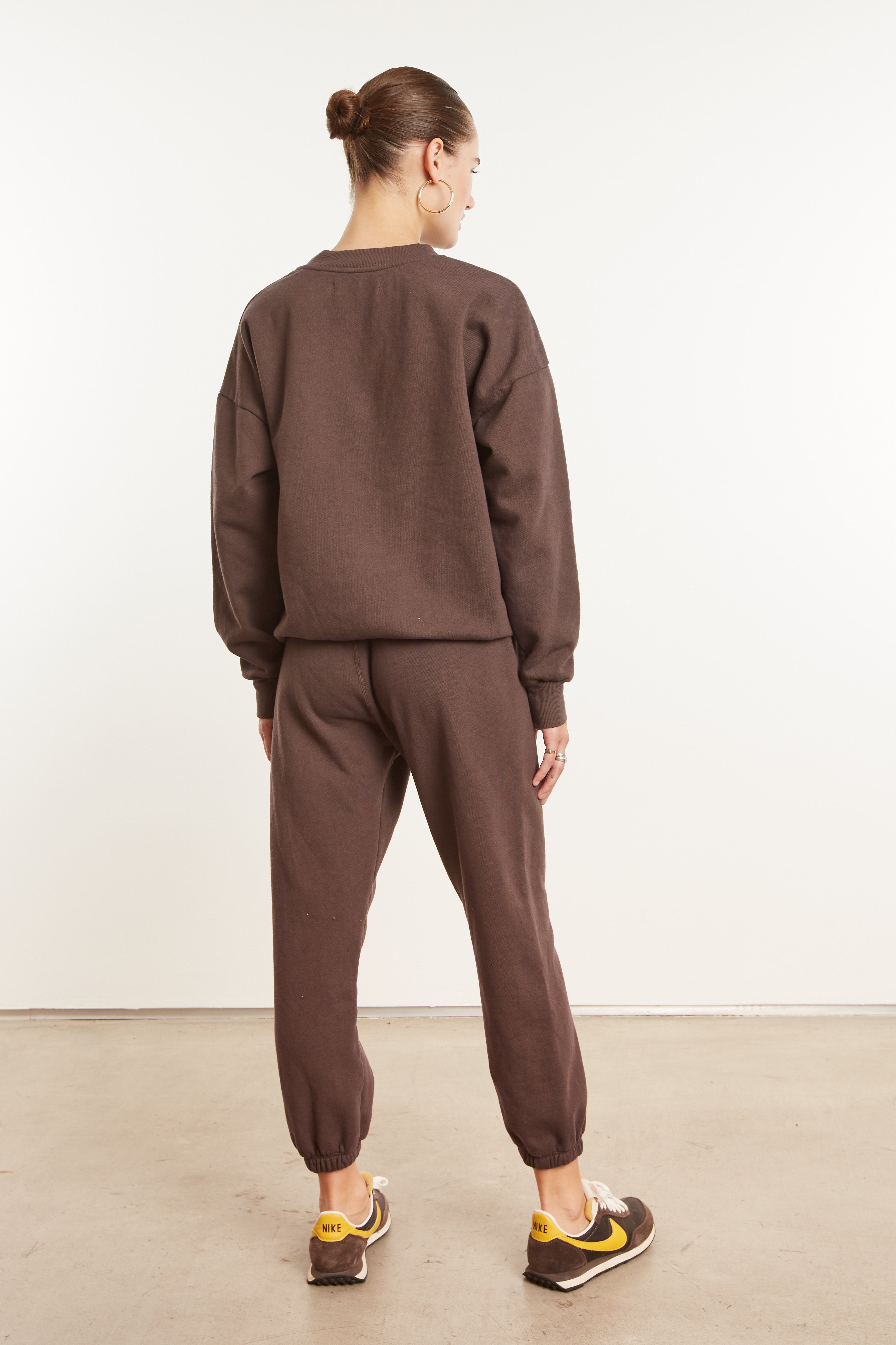 Dark Chocolate Cotton Heart Sweatpants