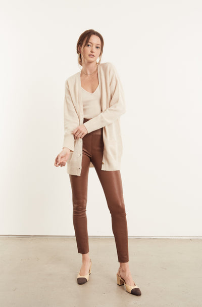 Vintage White Cashmere Cardigan