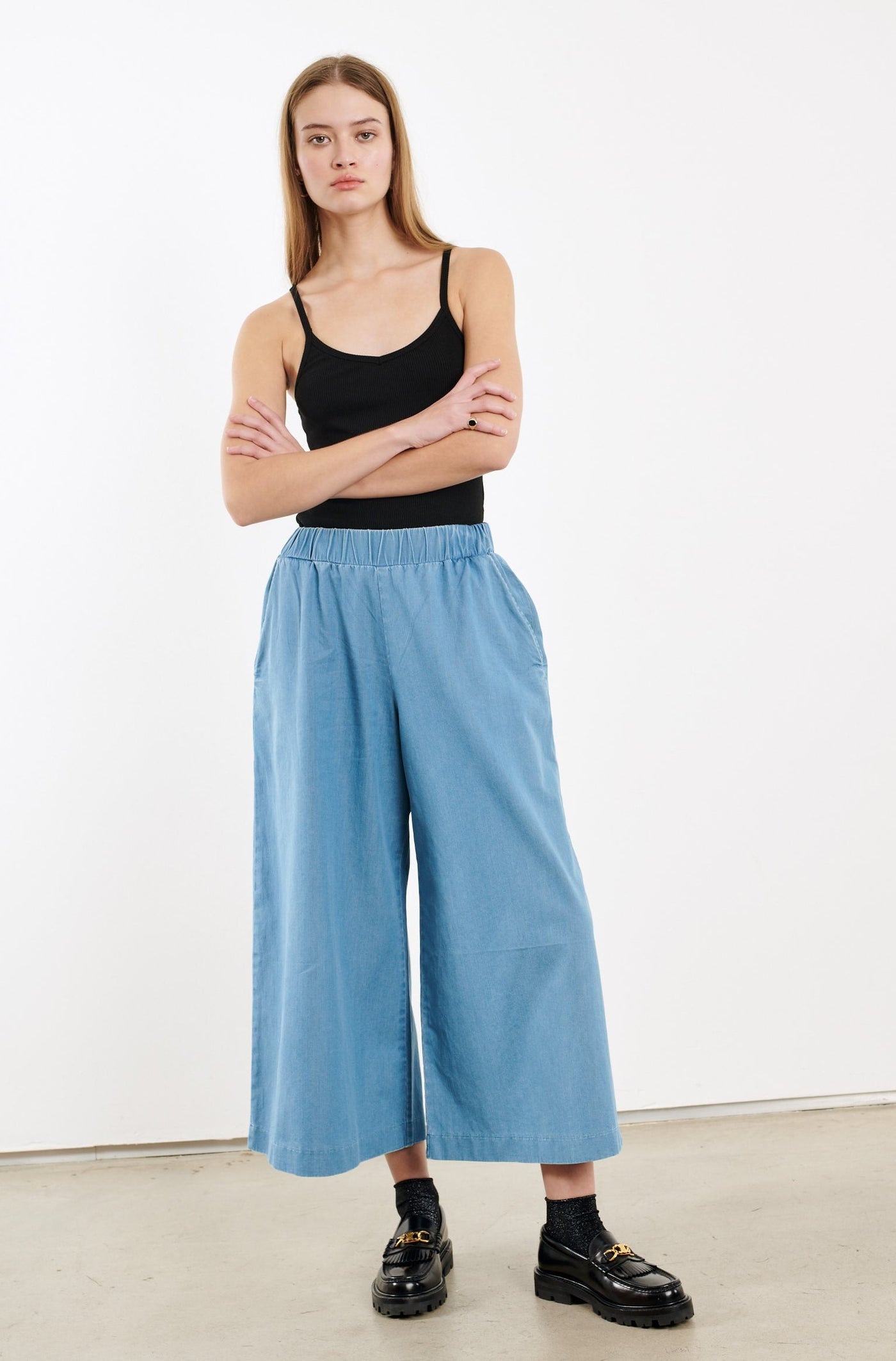 Chambray Culotte