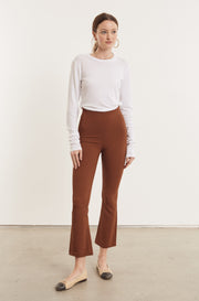 Cinnamon Crepe Ankle Flare Leggings