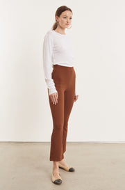 Cinnamon Crepe Ankle Flare Leggings