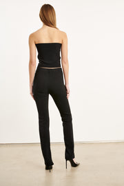 Black Crepe Tube Top