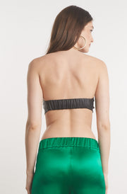 Black Leather Bandeau