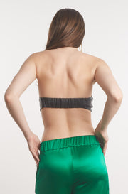 Black Leather Bandeau