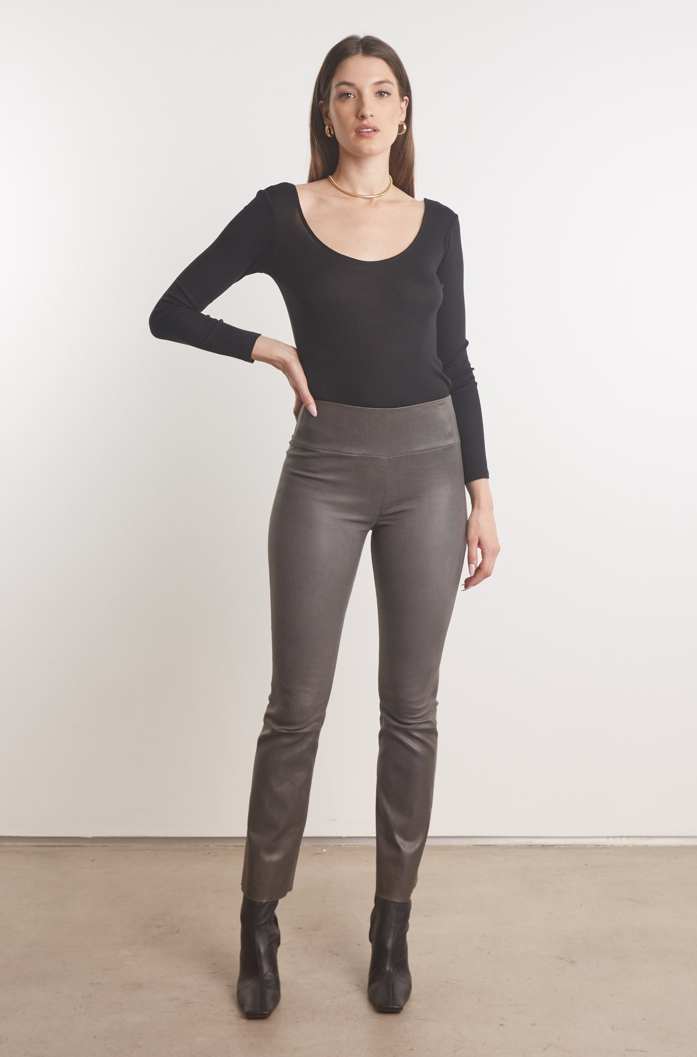 Black Long Sleeve Ballet Top