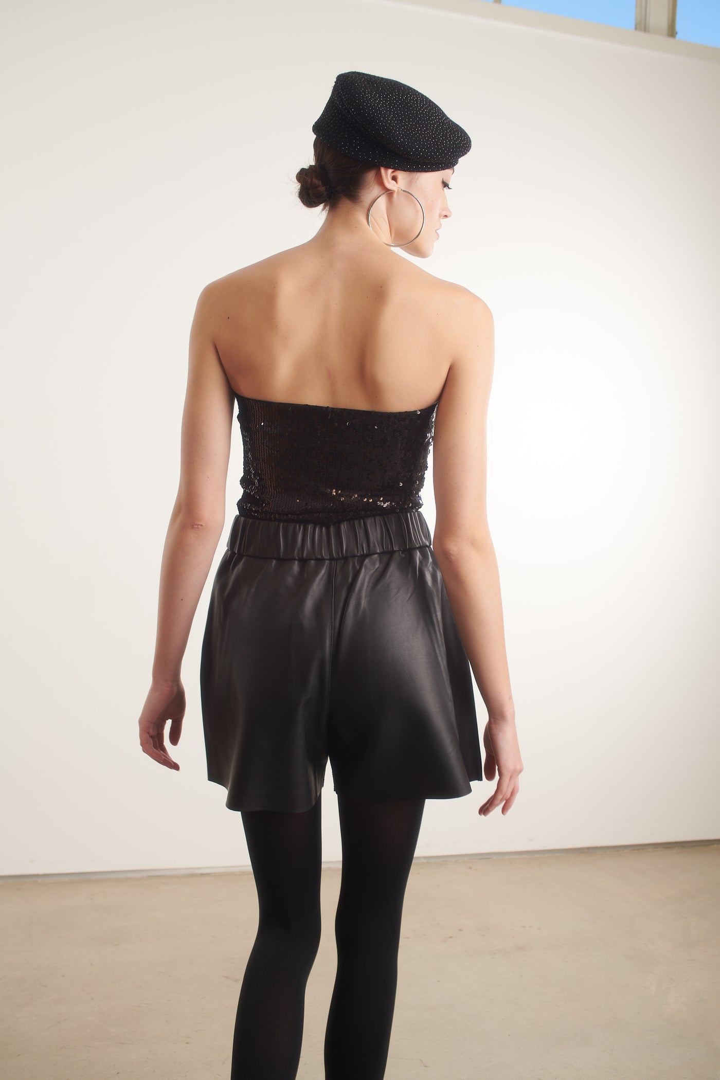 Black Sequin Tube Top