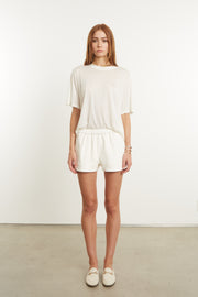 White Rayon Oversized Tee
