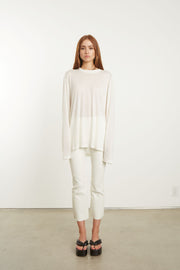 White Long Sleeve Oversized Tee