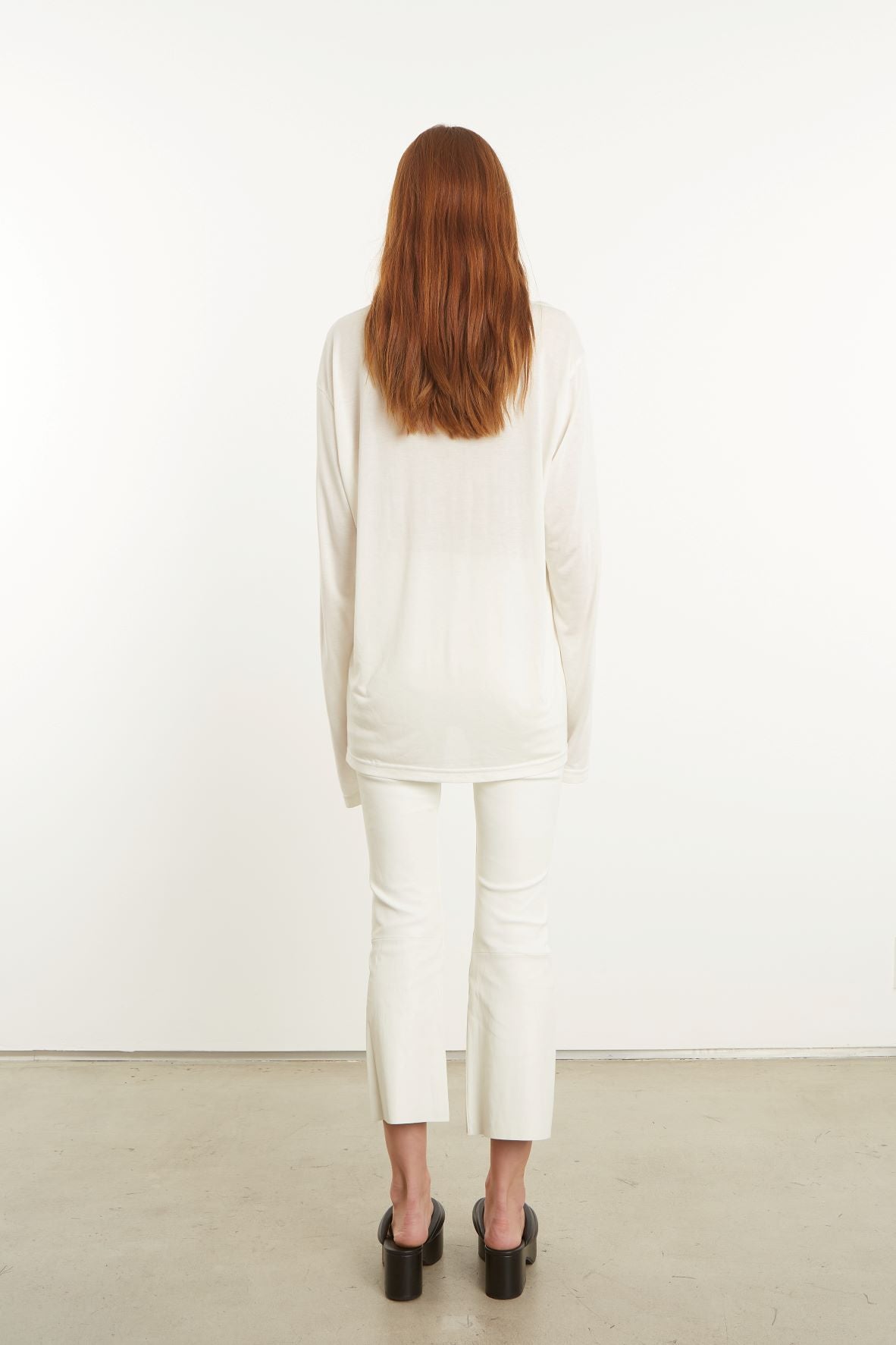 White Long Sleeve Oversized Tee