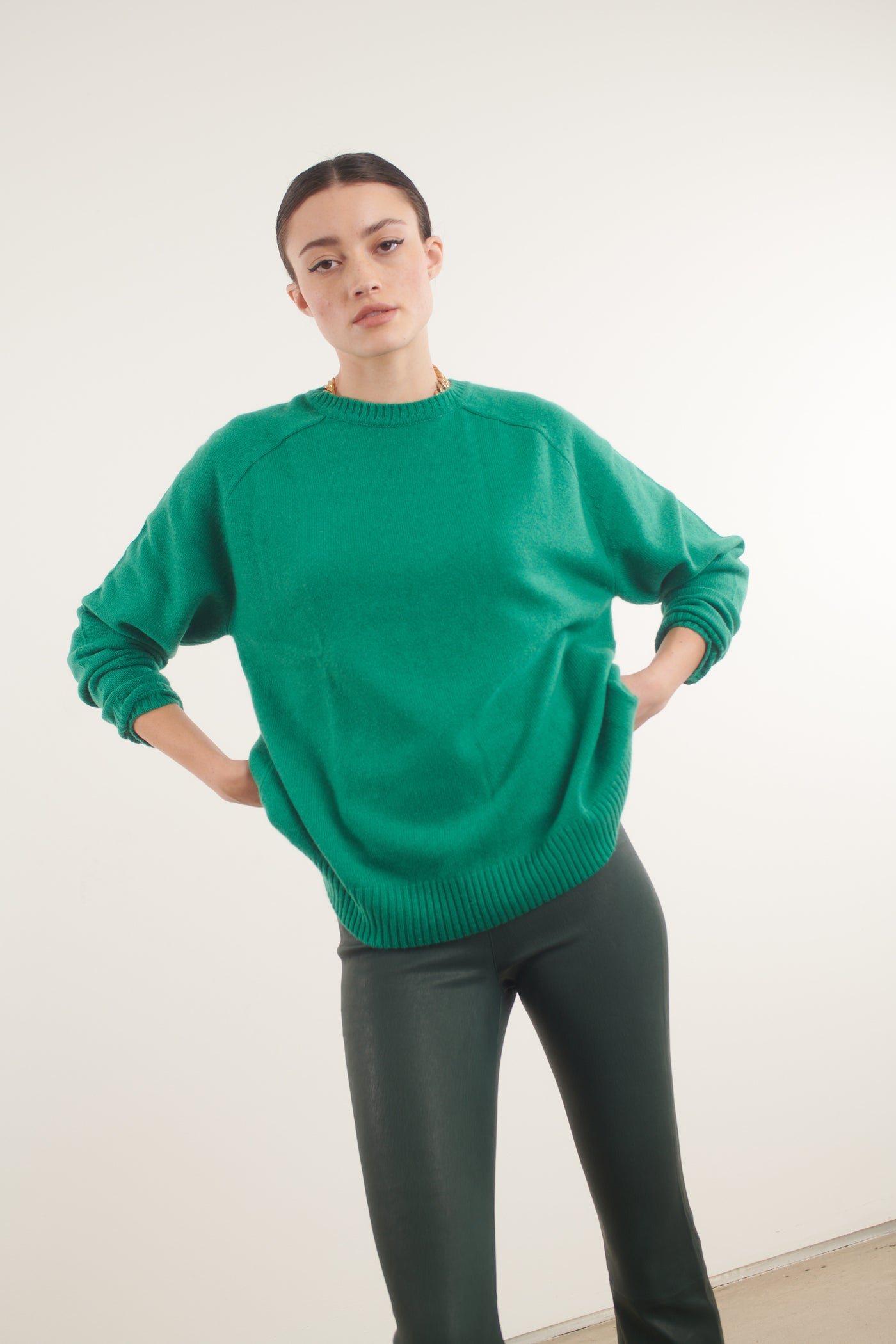 Jade Cashmere Boyfriend Sweater