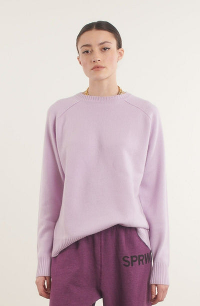 Lavender Cashmere Boyfriend Sweater