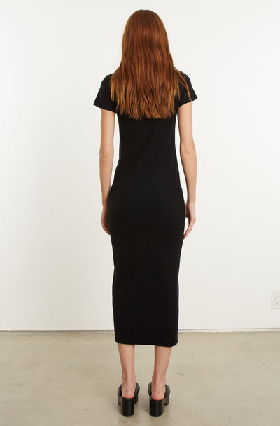 Maxi City Jersey Dress Black