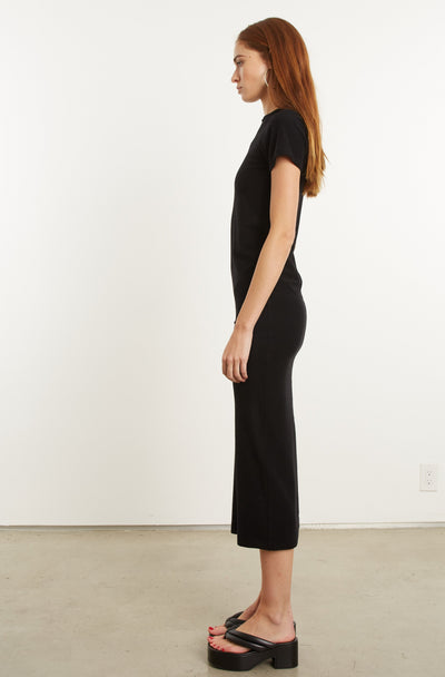 Maxi City Jersey Dress Black