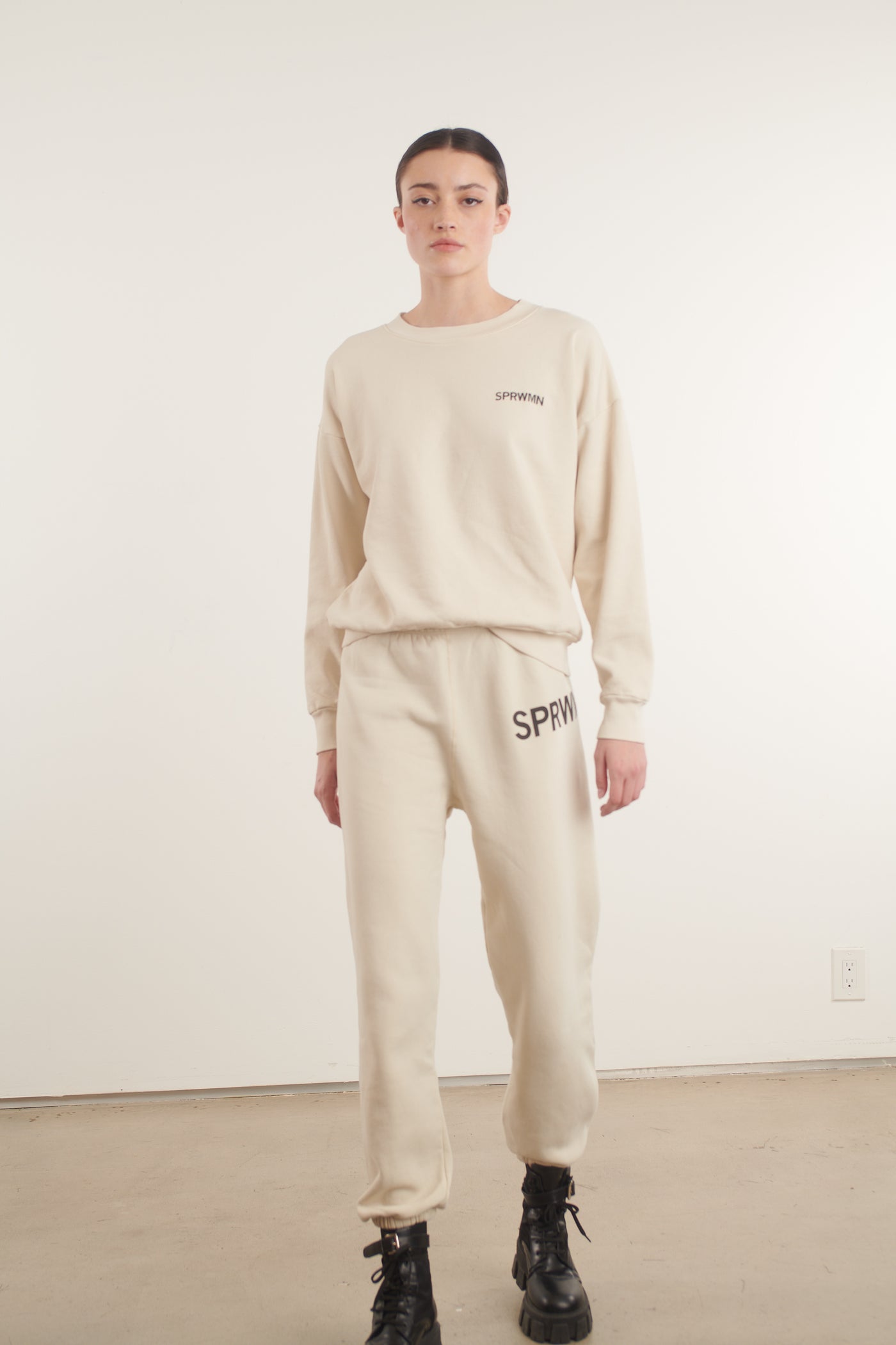 White sweatpants online small