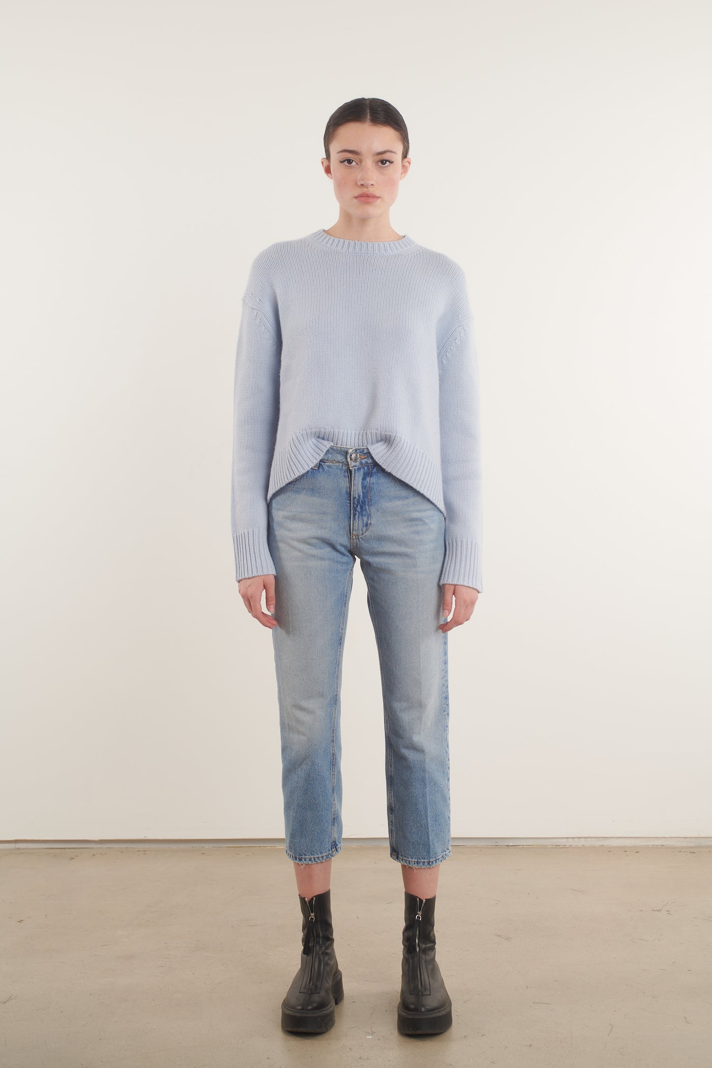 Victoria Cropped Straight Leg Denim
