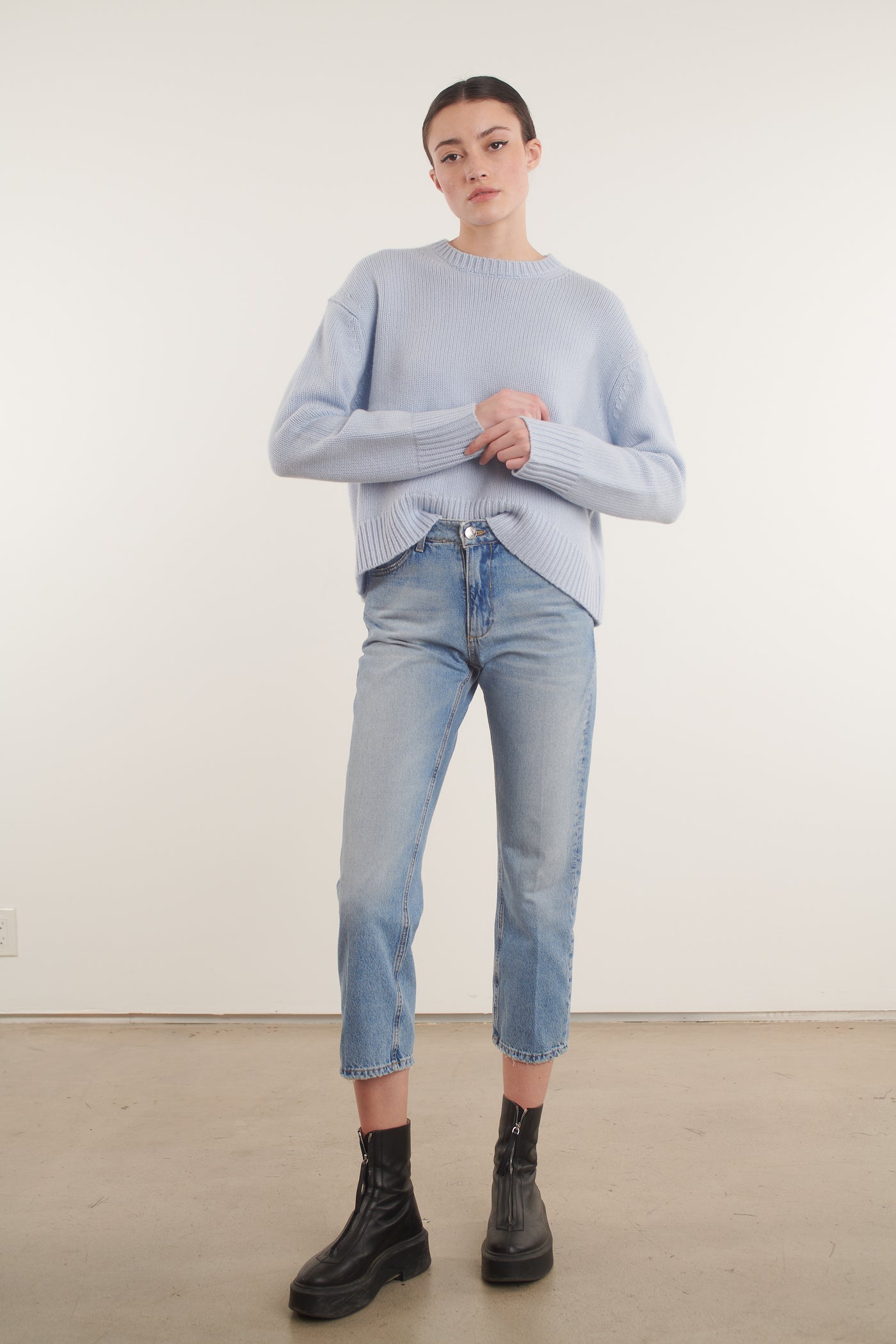 Victoria Cropped Straight Leg Denim