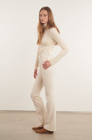 Earhart Off White Micro Flare Denim