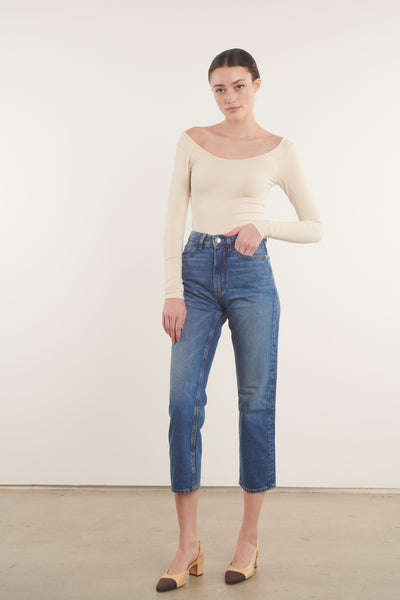 Ecru Ballet Long Sleeve Top