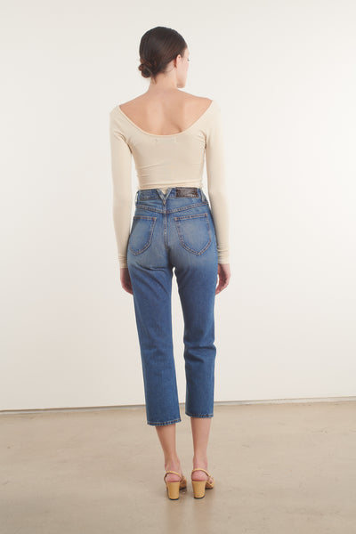 Ecru Ballet Long Sleeve Top