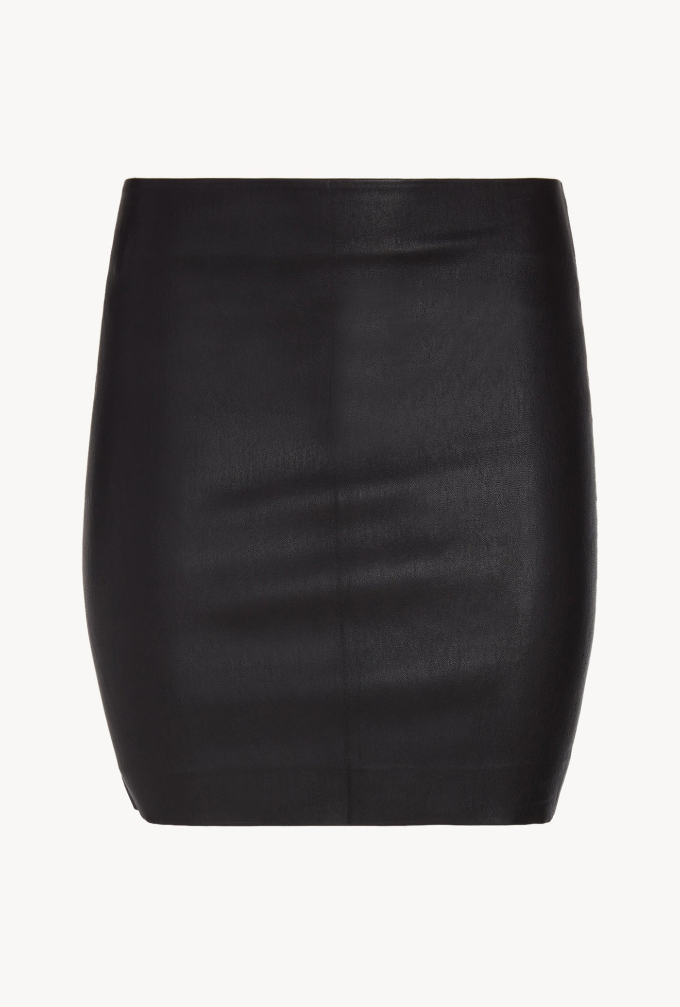 Black Leather Classic Mini Skirt