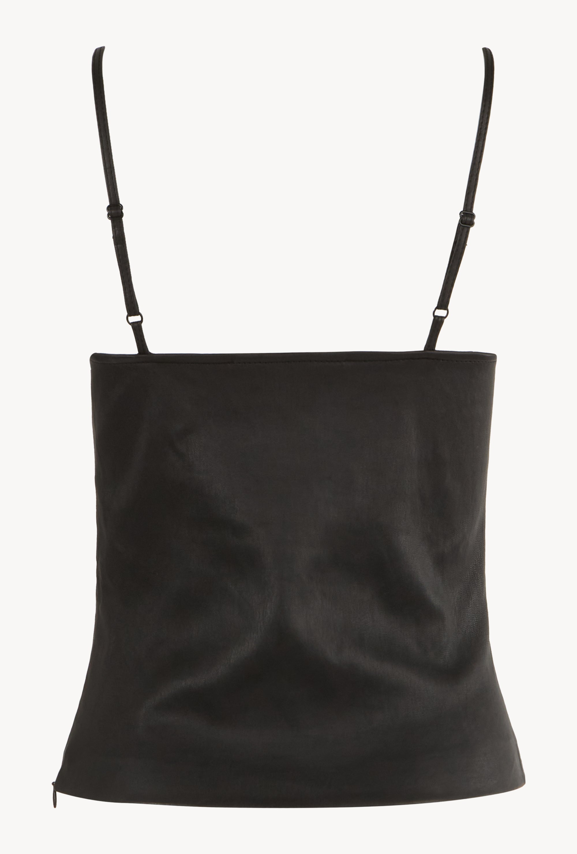 Leather Scoop Neck Cami