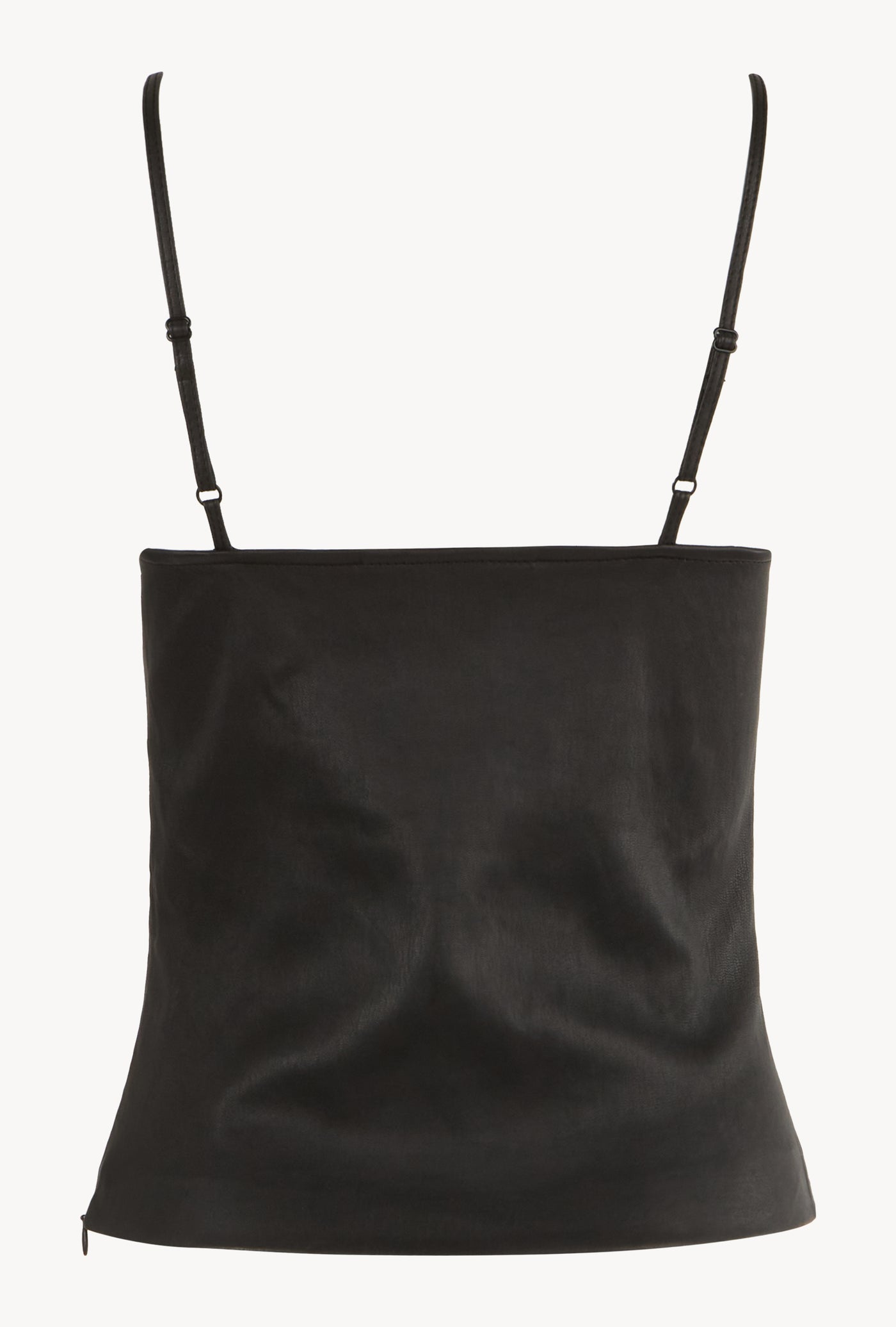 Leather Scoop Neck Cami
