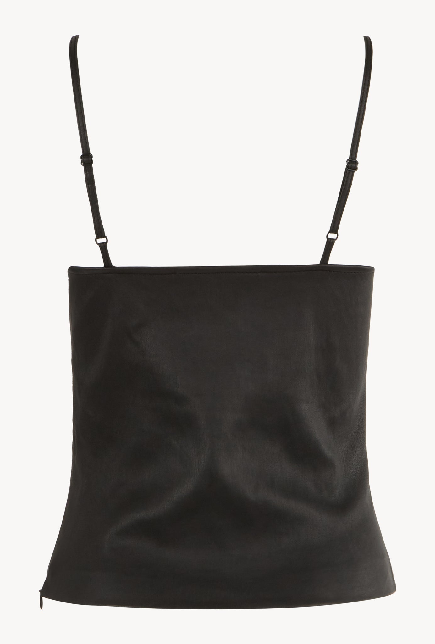 Leather Scoop Neck Cami