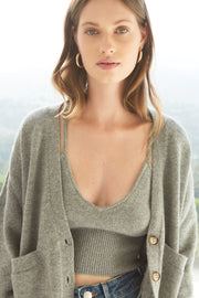 Grey Cashmere Bralette