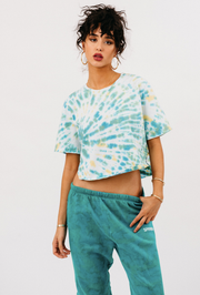 Marine Cotton Cropped Shirttail