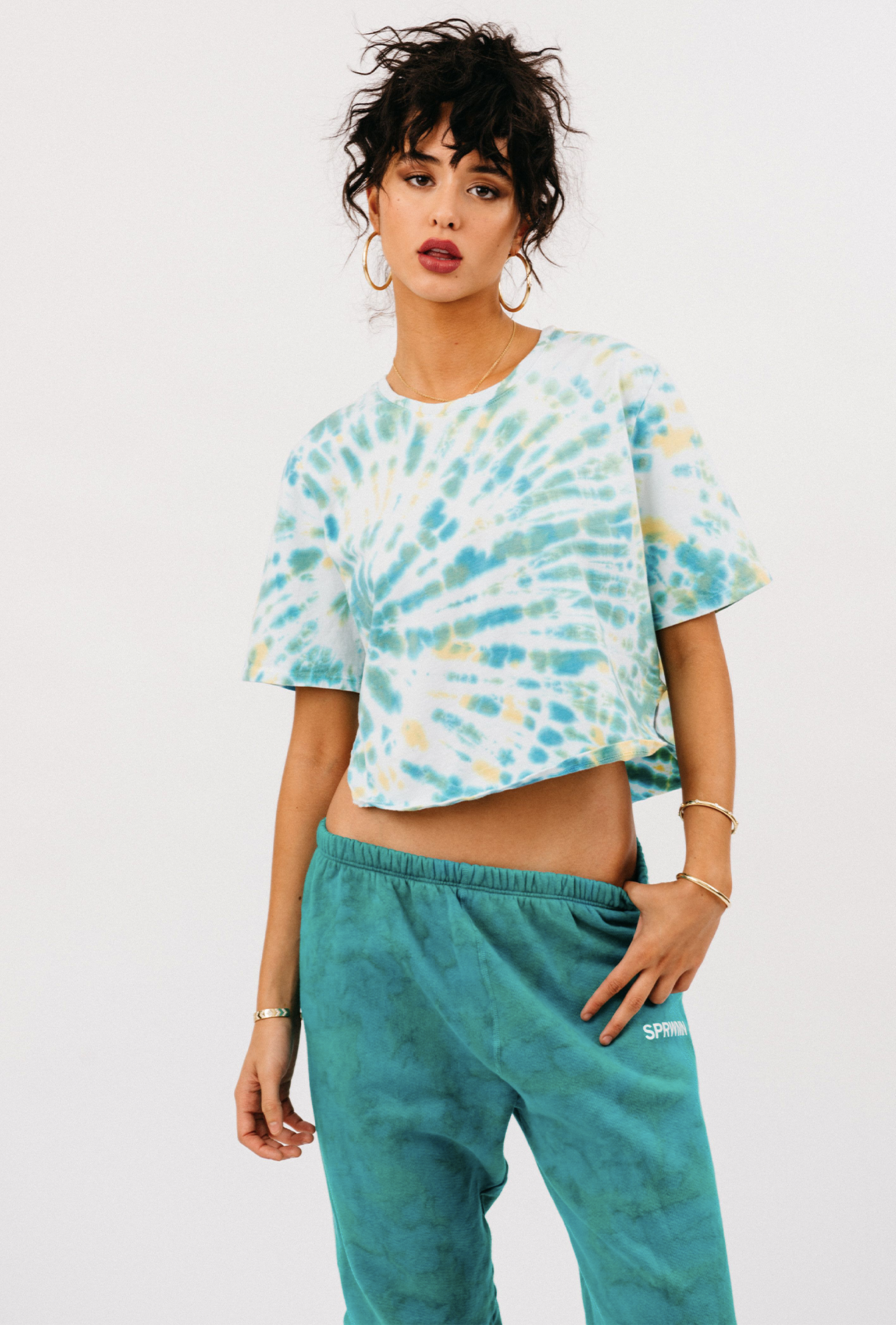 Marine Cotton Cropped Shirttail