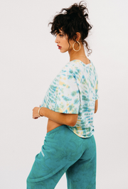Marine Cotton Cropped Shirttail