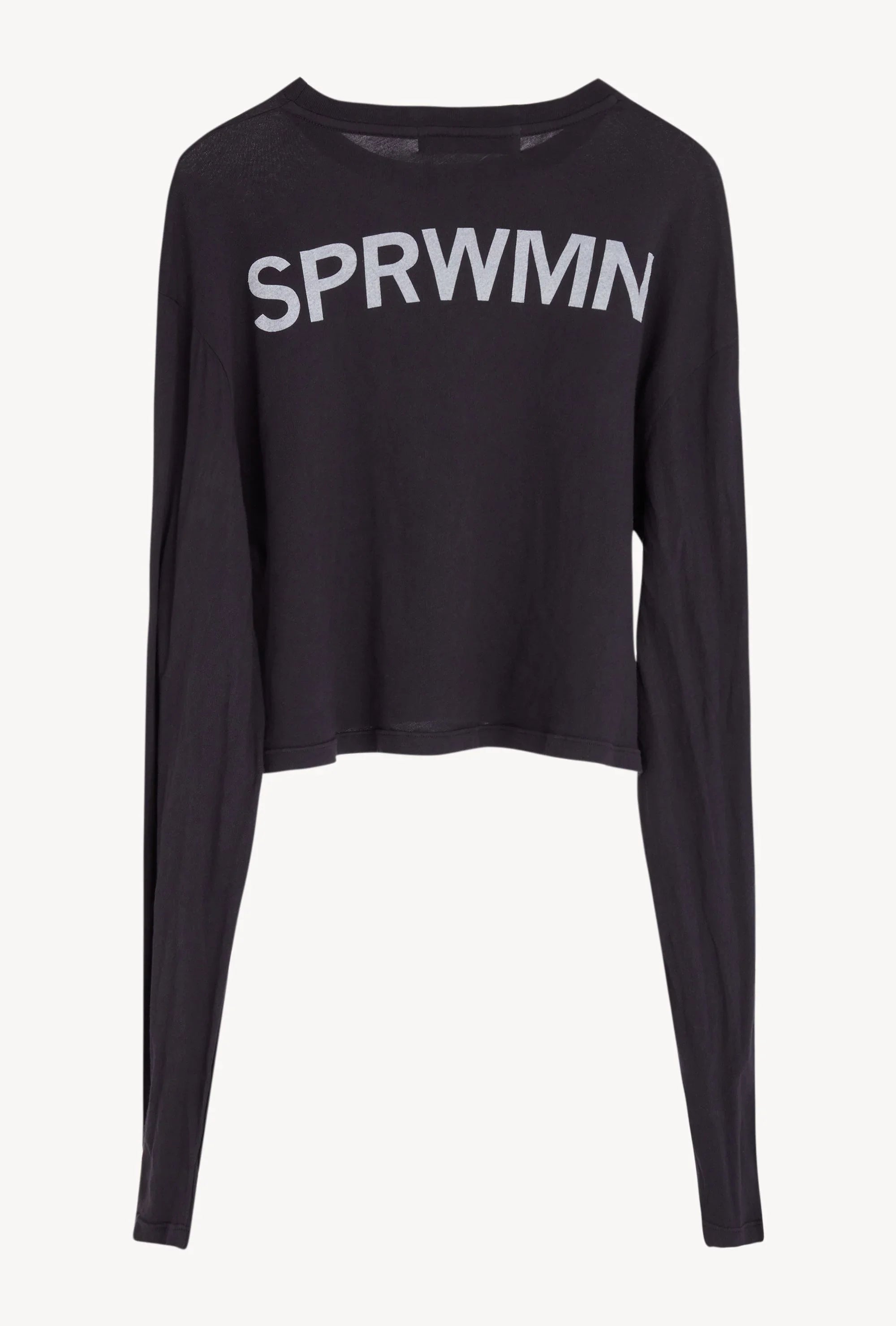 Faded Black Logo Long Sleeve Tee