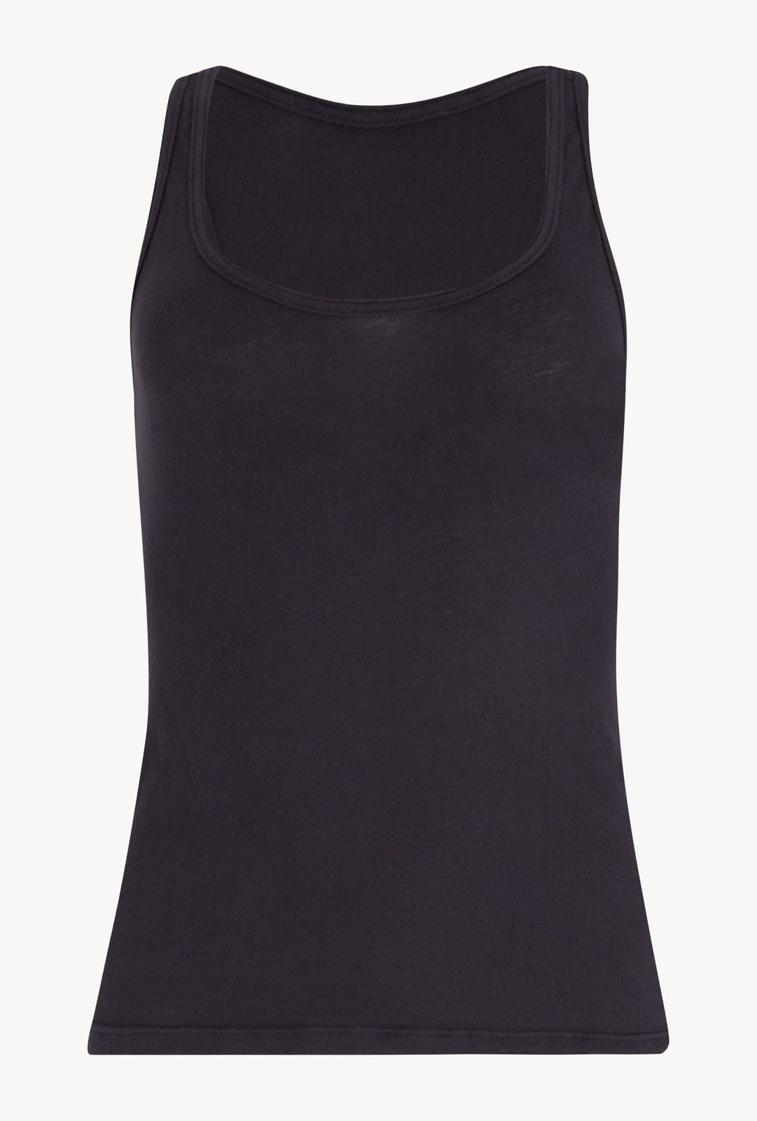 Faded Black Cotton Tank