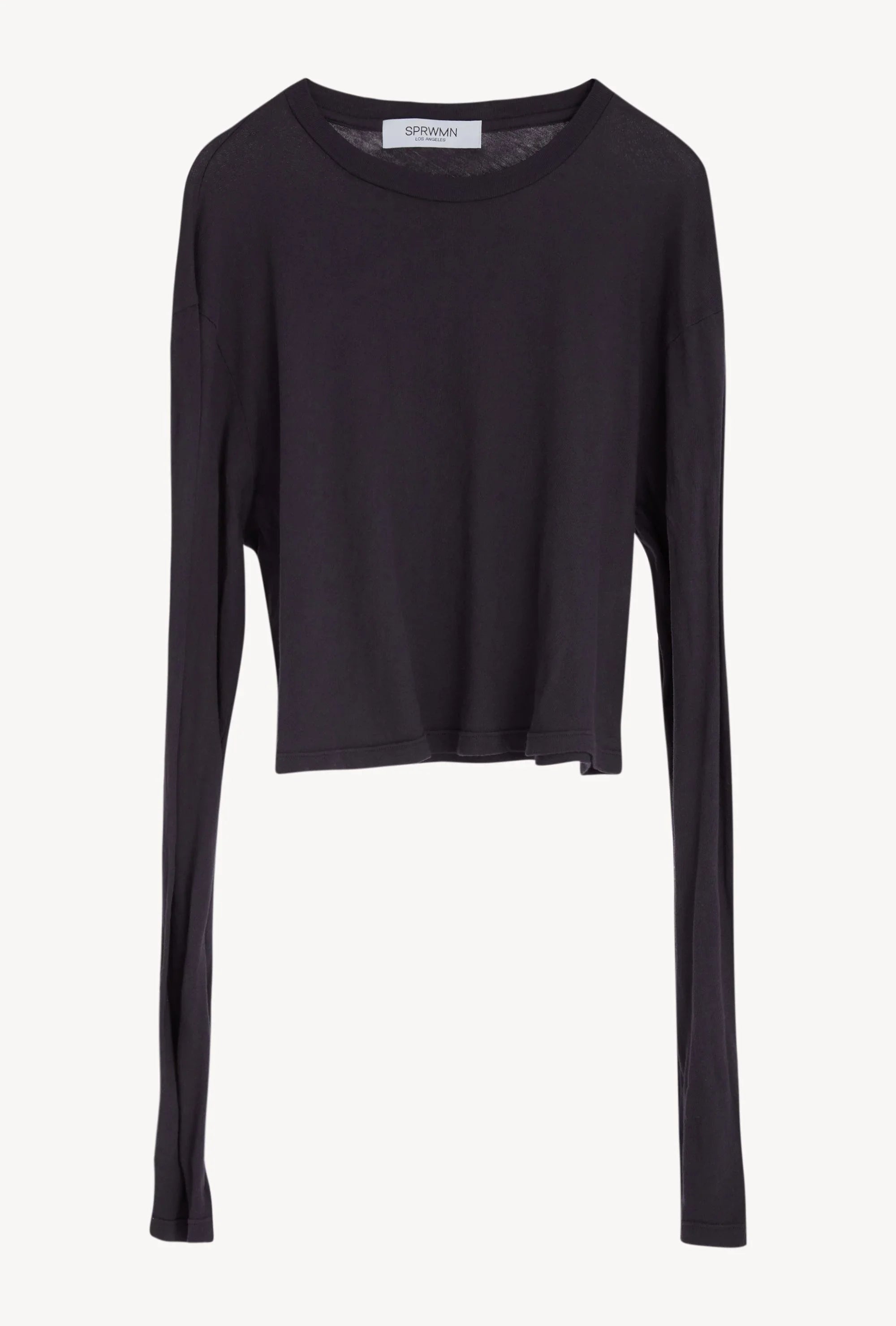 Faded Black Logo Long Sleeve Tee