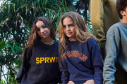Faded Black Cotton Logo Sweatshirt